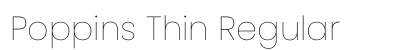 Poppins Thin Regular font free download