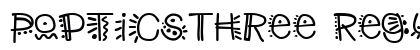 PopticsThree Regular font free download