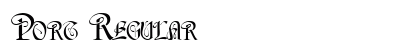 Port Regular font free download