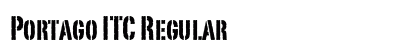 Portago ITC Regular font free download