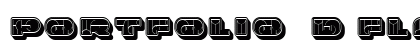 Portfolio 3D Flat Regular font free download
