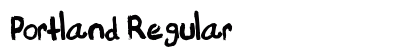 Portland Regular font free download