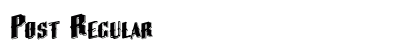 Post Regular font free download