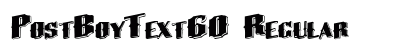 PostBoyText60 Regular Preview