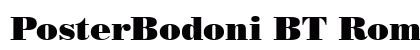 PosterBodoni BT Roman Preview