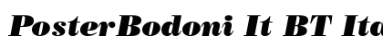 PosterBodoni It BT Italic Preview