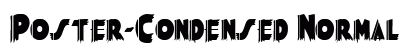 Poster-Condensed Normal font free download