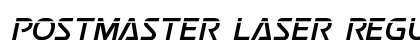 Postmaster Laser Regular font free download