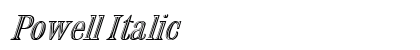 Powell Italic font free download