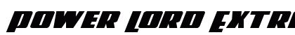 Power Lord Extra-Expanded Italic Extra-Expanded Italic font free download
