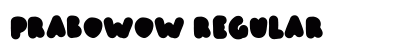 prabowow Regular Font Preview