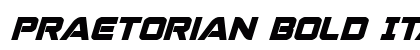 Praetorian Bold Italic Bold Italic preview