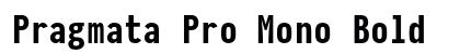 Pragmata Pro Mono Bold font free download