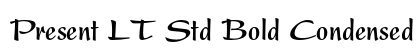 Present LT Std Bold Condensed font free download