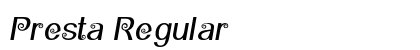 Presta Regular font free download