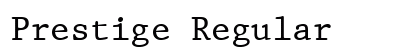 Prestige Regular font free download