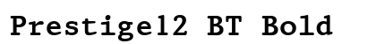 Prestige12 BT Bold font free download