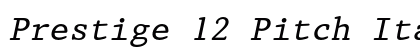 Prestige 12 Pitch Italic Preview