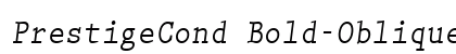 PrestigeCond Bold-Oblique font free download