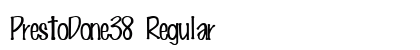 PrestoDone38 Regular font free download