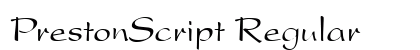 PrestonScript Regular Preview