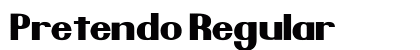 Pretendo Regular font free download