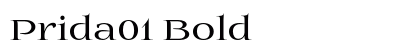 Prida01 Bold font free download