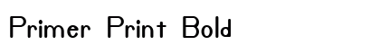 Primer Print Bold font free download