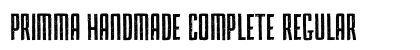 Primma Handmade Complete Regular Font Preview