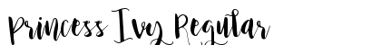 Princess Ivy Regular Font Preview