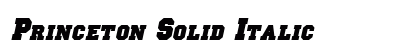 Princeton Solid Italic font free download