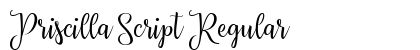 Priscilla Script Regular Font Preview
