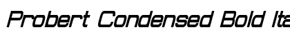 Probert Condensed Bold Italic font free download