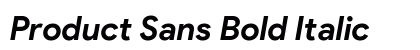 Product Sans Bold Italic font free download