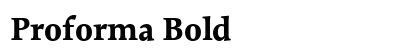 Proforma Bold font free download