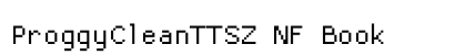 ProggyCleanTTSZ NF Book font free download