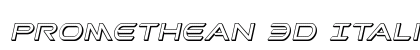Promethean 3D Italic Italic Font Preview