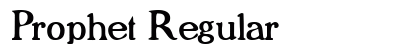 Prophet Regular font free download