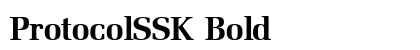 ProtocolSSK Bold font free download