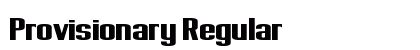 Provisionary Regular font free download