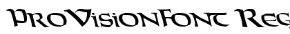 ProVisionFont Regular Preview