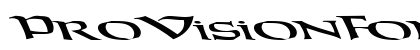 ProVisionFont Regular Preview