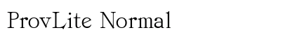 ProvLite Normal font free download
