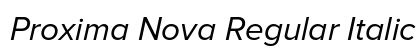 Proxima Nova Regular Italic font free download