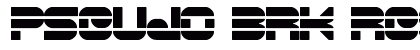 Pseudo BRK Regular Font Preview