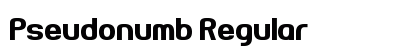 Pseudonumb Regular Font Preview
