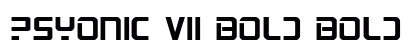 PsYonic VII Bold Bold font free download