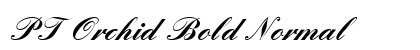 PT Orchid Bold Normal font free download