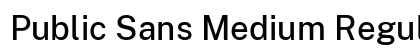 Public Sans Medium Regular font free download