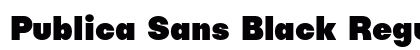 Publica Sans Black Regular font free download